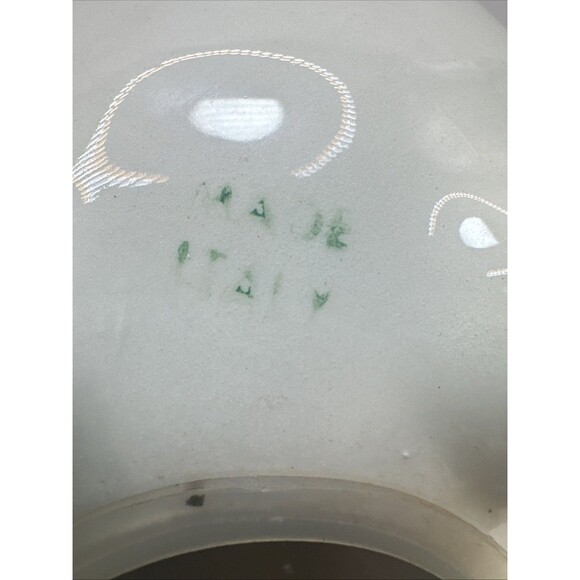 Vintage Italian Ceramic Piggy Bank Blue Flowers PIG BANK Made In Italy 5.5 X 5.5 - Picture 13 of 13